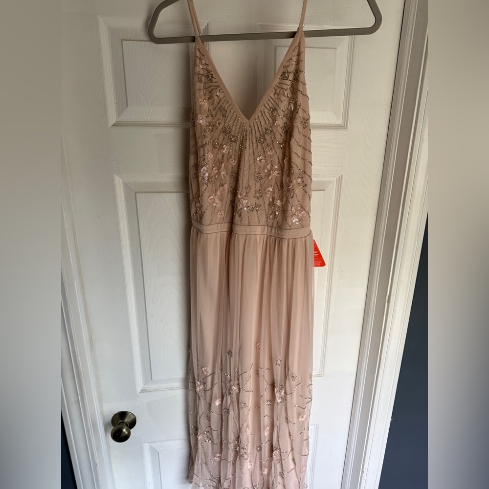 Frock & Frill Embellished Maxi Dress in Pink